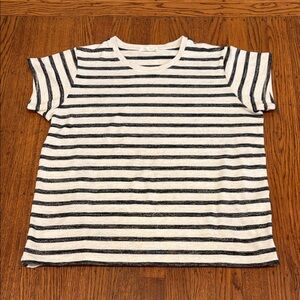 🖤🤍 rag & bone Black & White Striped Knit Tee • Women’s M • Effortless Cool